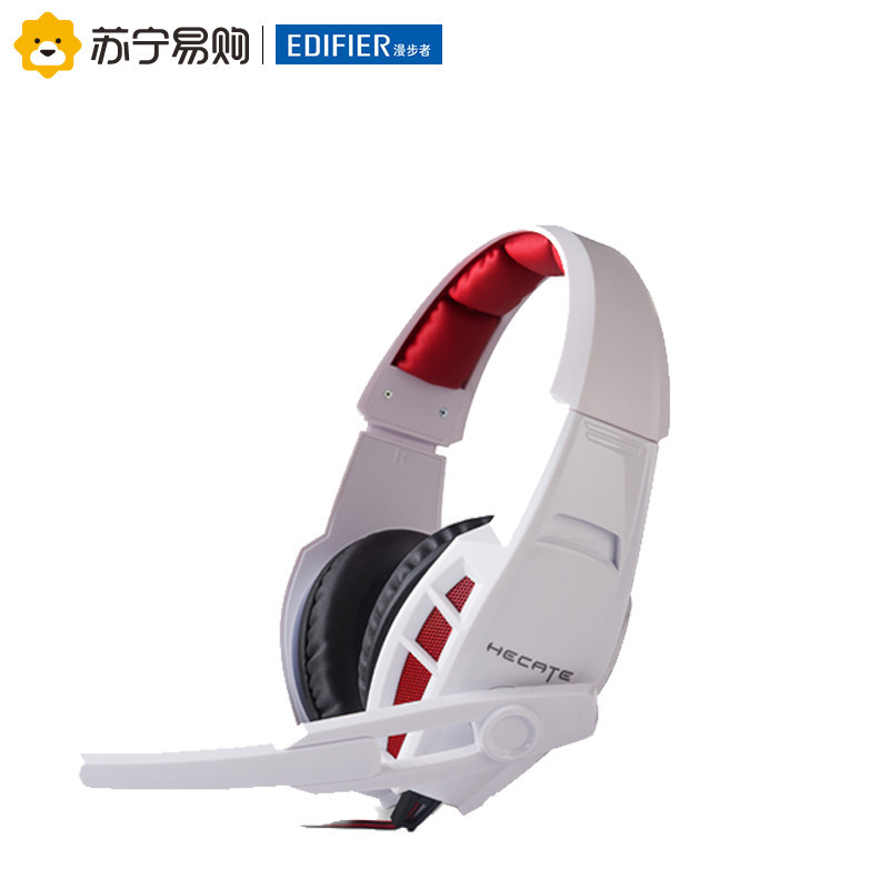 Edifier/漫步者 G1 电脑耳机专业头戴游戏耳麦降噪麦克风 白色
