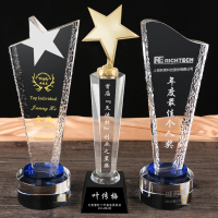 水晶奖牌(杯)定制作