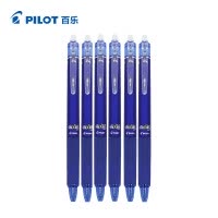 百乐(pilot)LFBK-23EF按动可擦笔6支装0.5mm 蓝笔 磨摩擦 水笔 按动性水笔 进口笔中性笔 学生文具