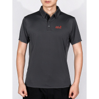 Jack Wolfskin/狼爪 男装 2017夏季翻领透气短袖T恤POLO衫5010761-1588-6116