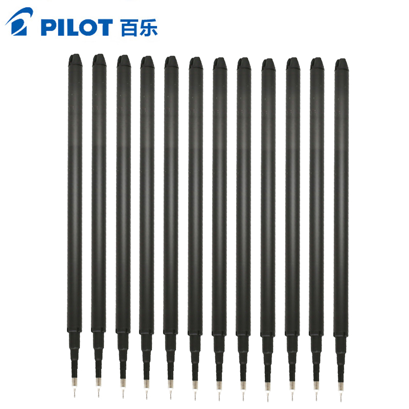 百乐(pilot)BLS-FRP4磨擦极细钢珠笔笔芯12支/盒 0.4mm黑色高清大图