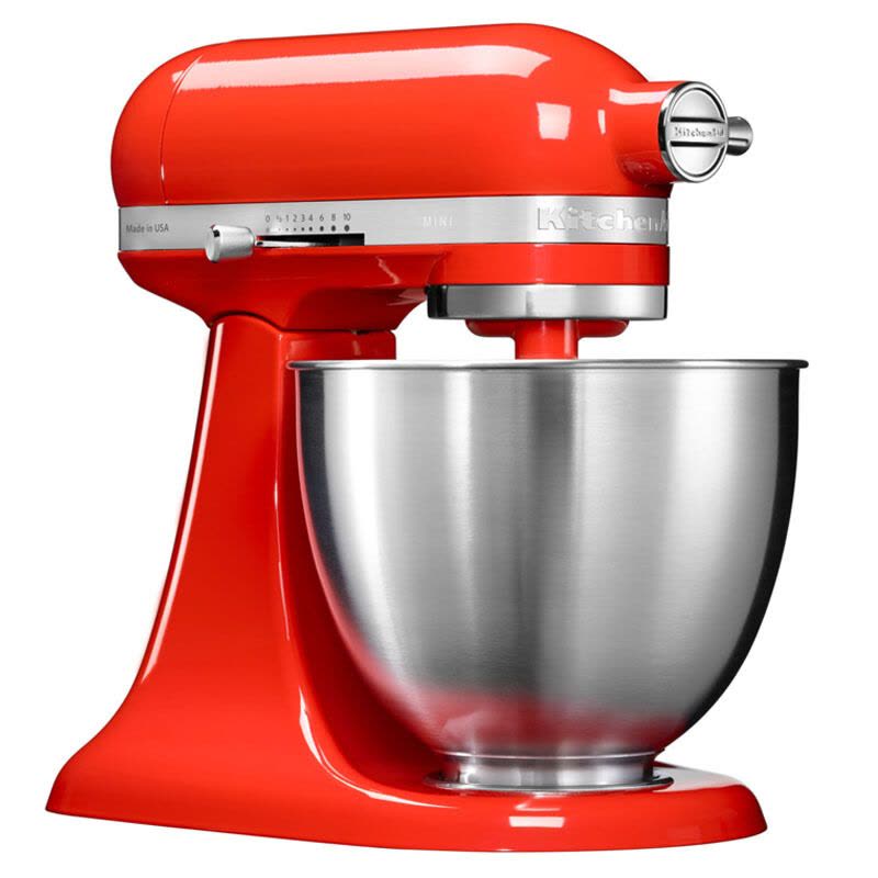 凯膳怡(KitchenAid)5KSM3311XCHT料理机家用Mini迷你全自动厨师机和面揉面打蛋多功能搅拌机 苹果红图片