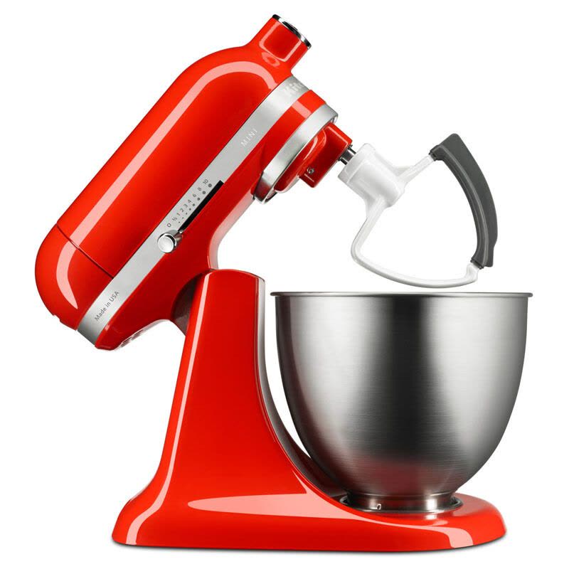 凯膳怡(KitchenAid)5KSM3311XCHT料理机家用Mini迷你全自动厨师机和面揉面打蛋多功能搅拌机 苹果红图片