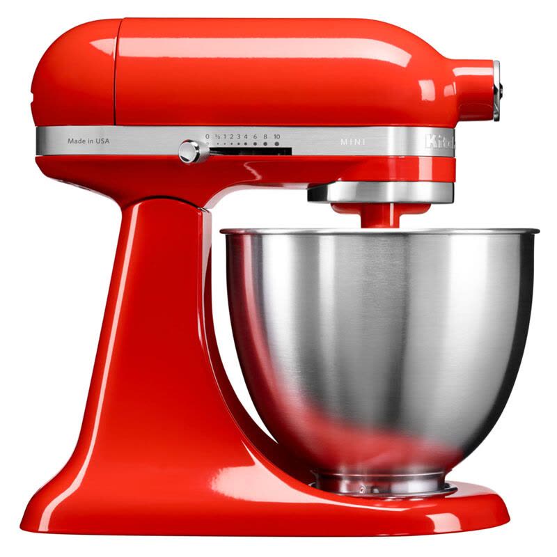 凯膳怡(KitchenAid)5KSM3311XCHT料理机家用Mini迷你全自动厨师机和面揉面打蛋多功能搅拌机 苹果红图片