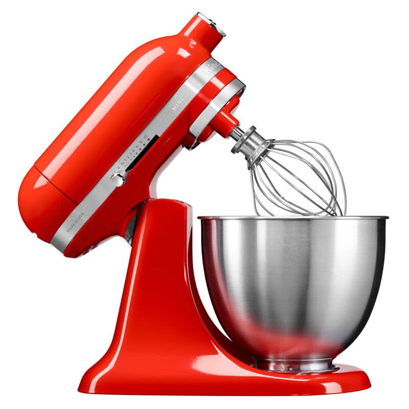 凯膳怡(KitchenAid)5KSM3311XCHT料理机家用Mini迷你全自动厨师机和面揉面打蛋多功能搅拌机 苹果红图片