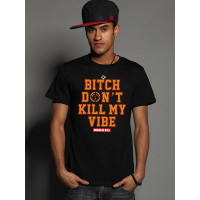 MIRACLE KILL新款BITCH DON'T KILL MY VIBE潮牌男装短袖T恤