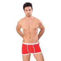 男士印花圆点莫代尔平角内裤