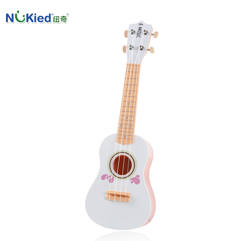 纽奇Nukied 21寸尤克里里儿童早教玩具可弹奏初学者吉他ukulele乐器 美丽粉高清大图