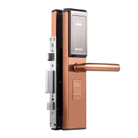 BE-TECH必达G5MT玫瑰金 智能密码指纹锁电子门锁 磁卡锁 家用卧室房门锁 防爆 家用防盗大门锁免费安装