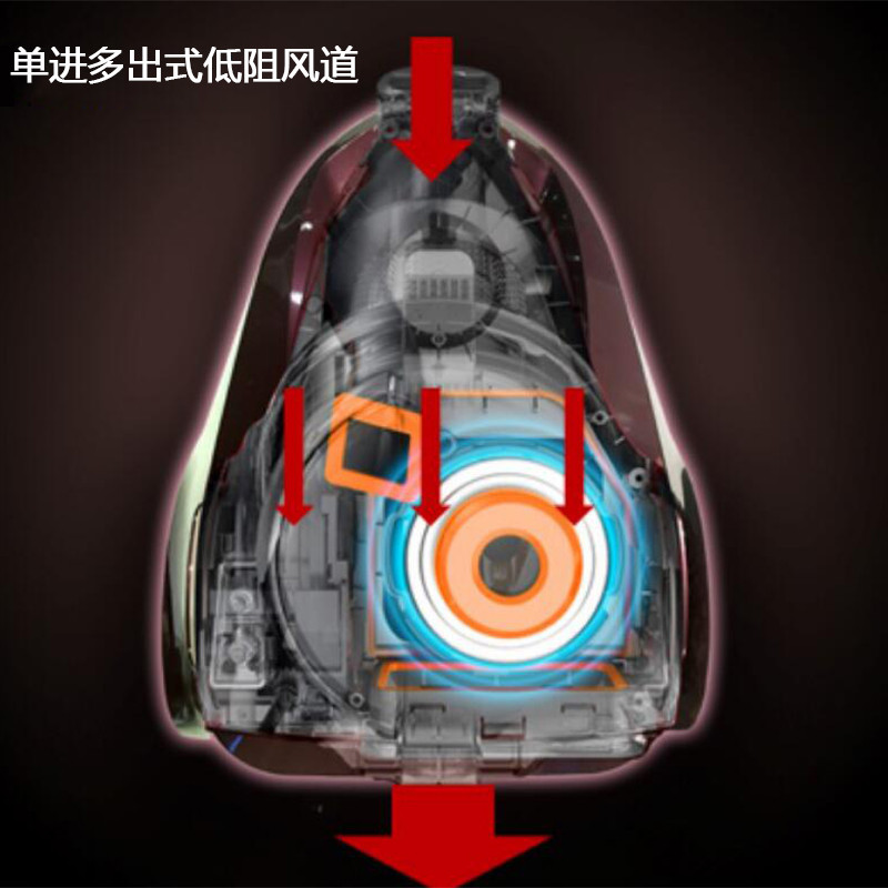 海尔(Haier)吸尘器HC-WX6145C 复合旋风集尘技术 干式吸尘 1400W高效电机 2L大容量可视尘杯 吸尘器