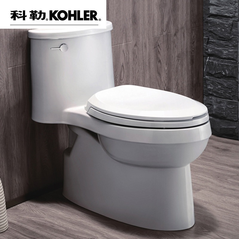 [苏宁自营]科勒马桶座便器艾黛儿4.2L五级旋风连体坐便器全包座厕K-4983T坑距400mm含法弧型缓降座便器盖板