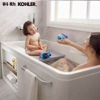 [苏宁自营]科勒希尔维1.5米整体化浴缸 压克力浴缸 带排水(左角位)99017T-0