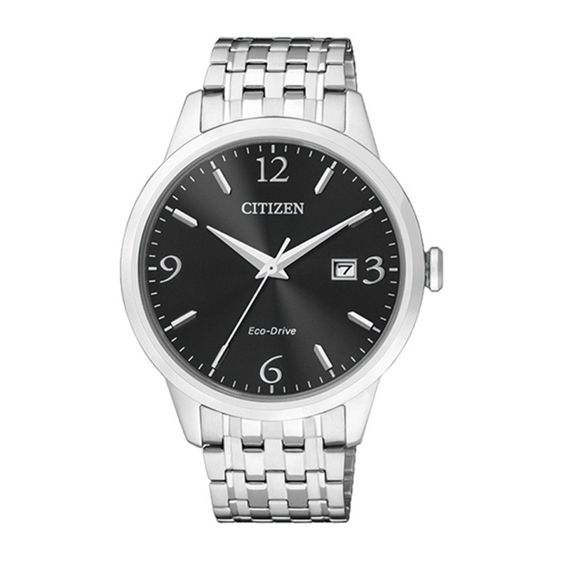 西铁城(CITIZEN)手表 光动能不锈钢带休闲男表BM7300-50E