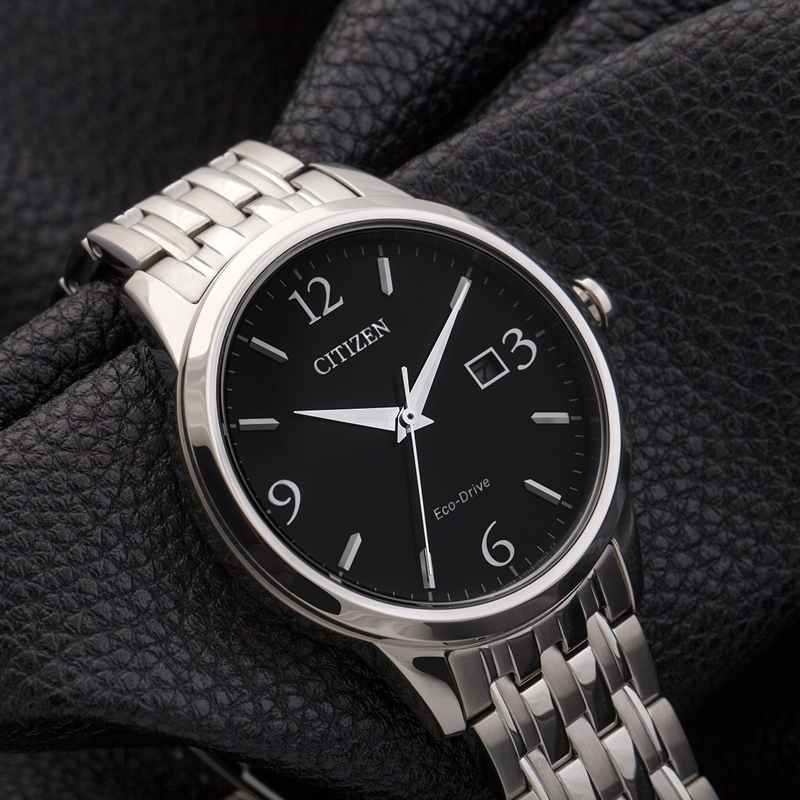 西铁城(CITIZEN)手表 光动能不锈钢带休闲男表BM7300-50E