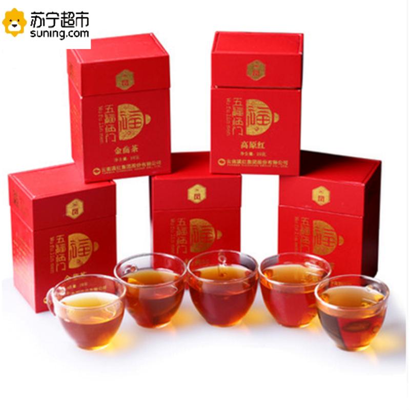 凤牌 五福临门 功夫红茶 特级 礼盒装 4g*7袋*5盒