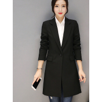 缔五季韩版秋冬季中长款秋装新款休闲小西服气质大码风衣西装304RX