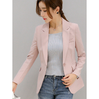 缔五季韩版女新款修身显瘦长袖小西装外套气质休闲百搭西服女西装322RX