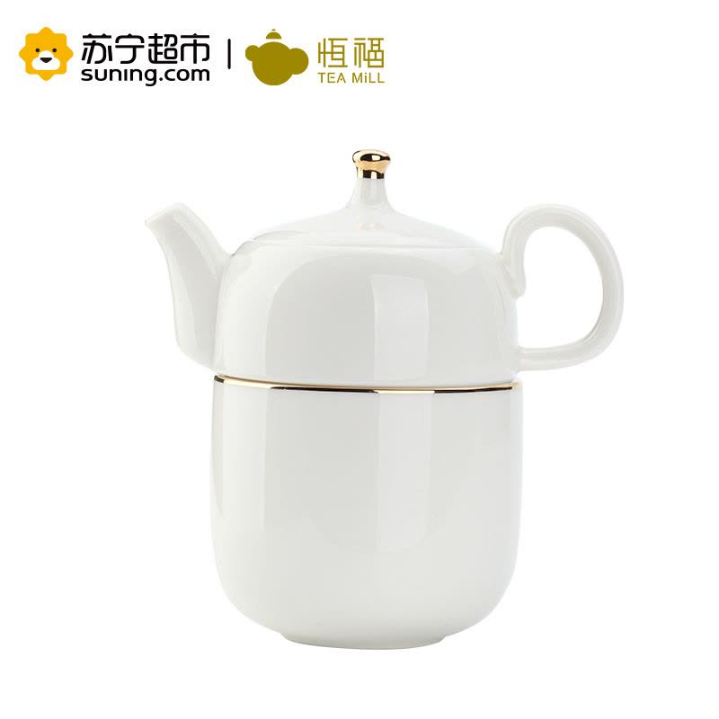 恒福快客杯旅行陶瓷 茶具一壶一杯送便携布袋定窑品意 青瓷 否图片