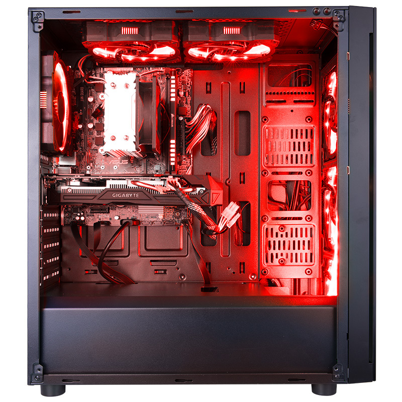 雷霆世纪（Raytine）暗影猎手T76 i7-7700/金士顿256GB/GTX1060 6G/组装机 电脑吃鸡电脑