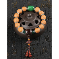 铭尚 天然凤眼菩提手串108颗 原色13mm尼泊尔凤眼菩提单圈手串