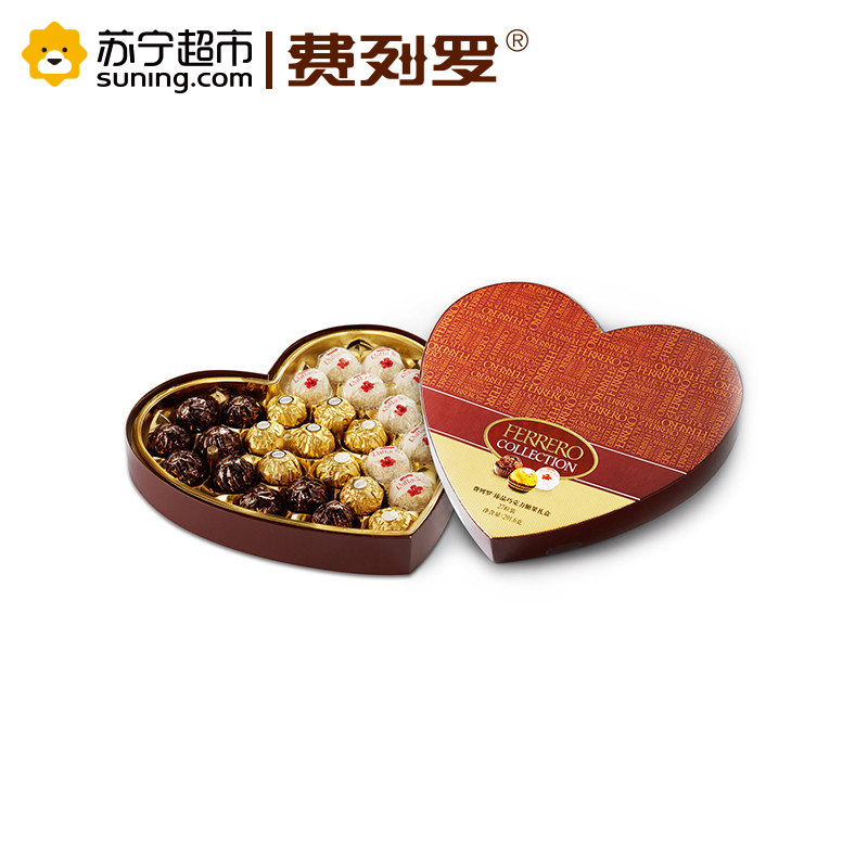 Ferrero Collection 费列罗臻品糖果非手工巧克力 27粒心形礼盒装 291.6克