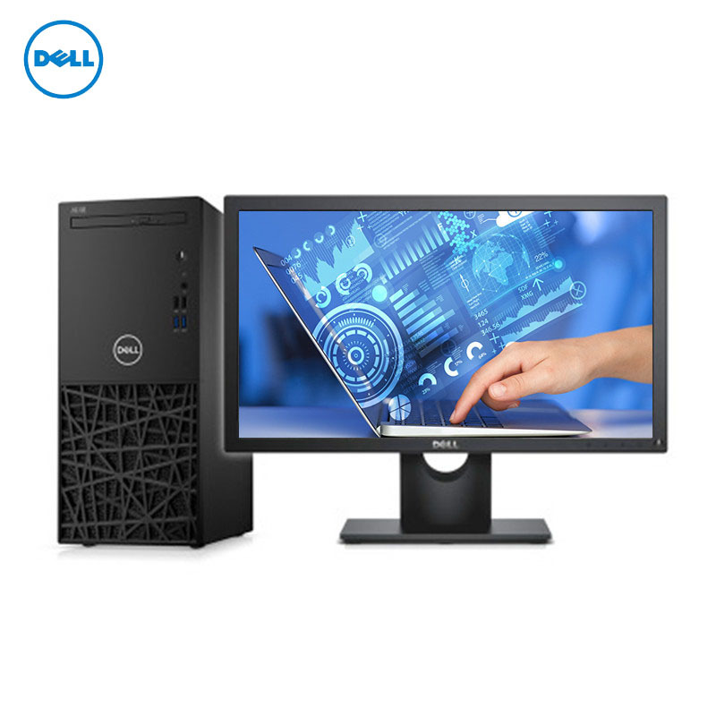 戴尔(DELL) 成铭3967 分体台式电脑 19.5英寸显示器(i3-6100 4G 1T DVD刻录 黑)
