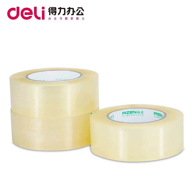 得力(deli)33009 胶带透明封箱胶带45mm*150m(50um)6卷/筒图片