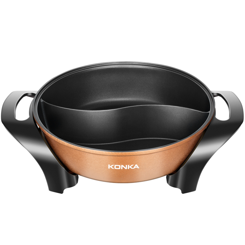 康佳(KONKA)电火锅 KEP-5LM11 三挡温控 家用进口涂层5升 鸳鸯锅