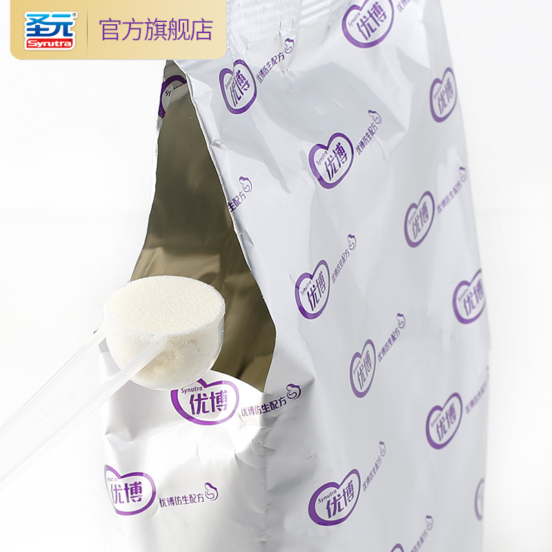 [悦享经典]圣元(Synutra) 优博58 优博奶粉2段(6-12个月)1600g四联包盒