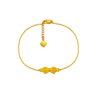 雅宝福黄金女士足金手链时尚手链送女友礼物