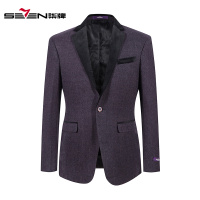 柒牌西服中青年男士商务休闲西服羊毛一粒扣单件经典西装805C1506