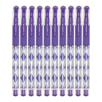 三菱 中性笔 UM-151 ARGYLE紫色10支装