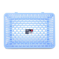 得力文件篮 带盖 924 浅蓝 3个装