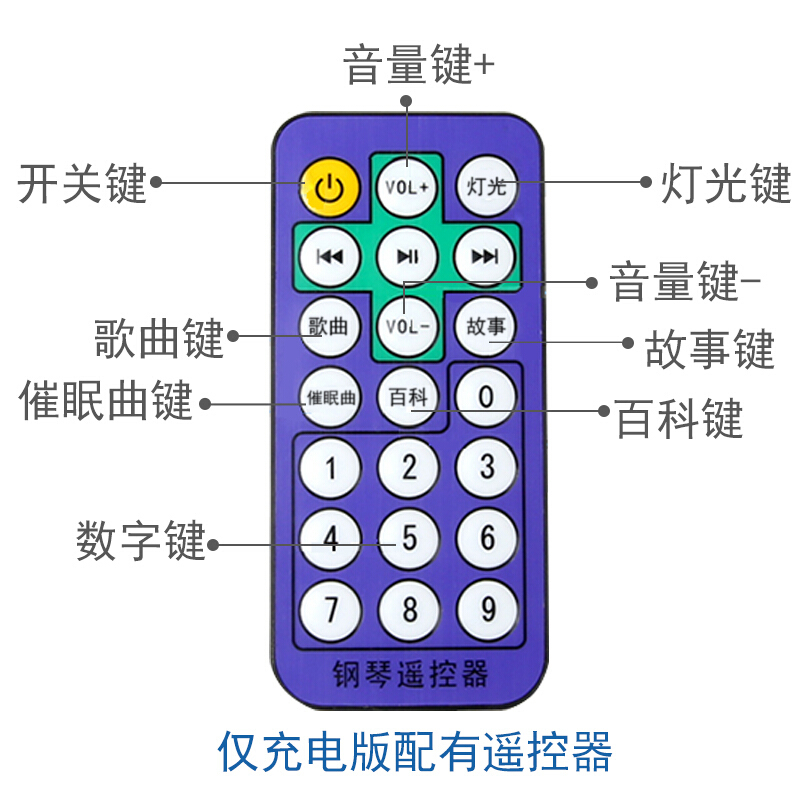 纽奇 婴幼儿早教益智玩具音乐爬行脚踏钢琴健身架大款 儿童带音乐健身架遥控健身架婴儿爬垫 活力蓝