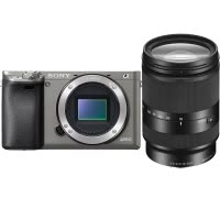 索尼(SONY)ILCE A6000灰色(18-200mm LE)数码微单相机 单镜头套装 约2430万像素
