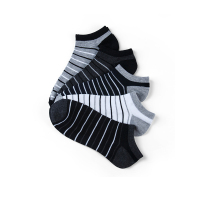 帕兰朵（PLANDOO）男士时尚简约条纹运动船袜运动袜隐形袜AK2026-T