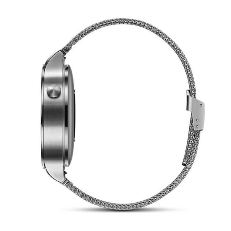 华为(HUAWEI) WATCH智能手环手表运动心率监测来电提醒穿戴手表 经典系列(星河银)不锈钢编织表带