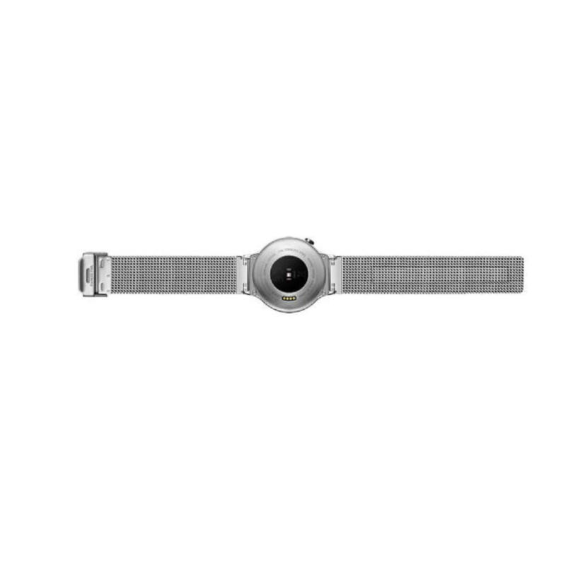 华为(HUAWEI) WATCH智能手环手表运动心率监测来电提醒穿戴手表 经典系列(星河银)不锈钢编织表带