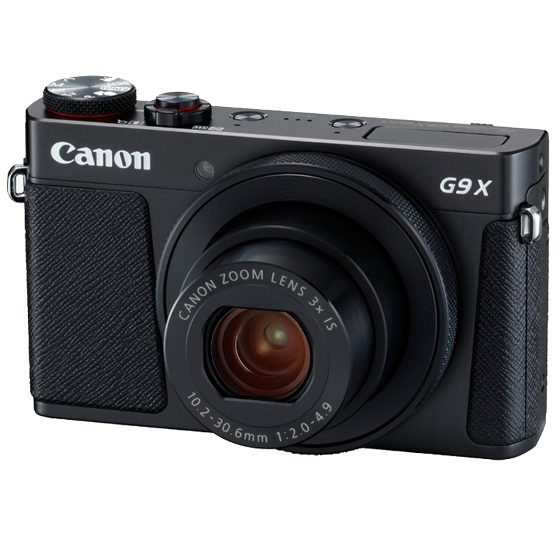佳能(Canon) PowerShot G9 X Mark II +16G存储卡+相机包 数码相机 便携式专业相机 黑色