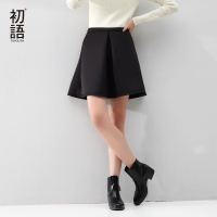 初语春季装女休闲文艺半身裙蓬蓬裙迷你短裙半裙A字裙
