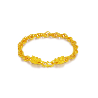 雅宝福黄金手链男人本色时尚手链情人节礼物