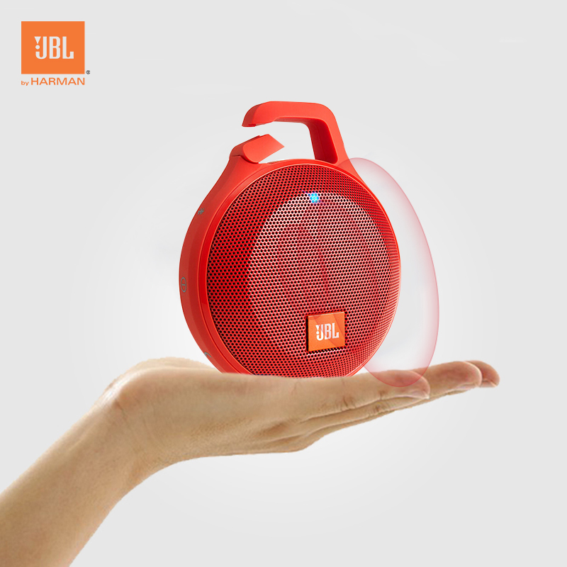 JBL Clip+ 音乐盒升级防水版 蓝牙 便携音箱 音响 户外迷你小音响 音箱 防水设计 高保真无噪声通话 魂动红