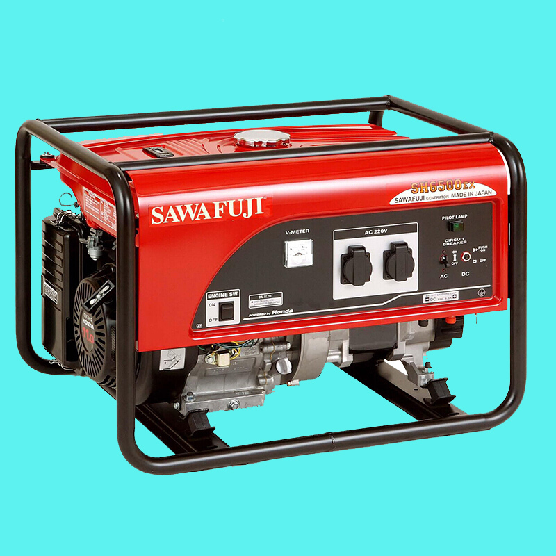 泽腾豪华型汽油发电机SH6500EX 单相 5.6kw
