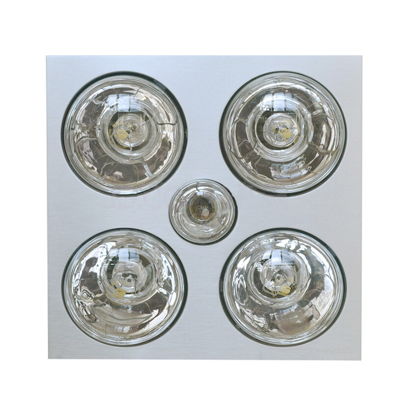 名族浴霸多功能集成吊顶浴霸j3221四灯灯暖照明换气三合一浴霸短拉丝