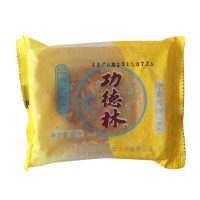 功德林[椒盐百果月饼]中秋苏式手工酥皮散装月饼 素食糕点 上海特产 中华老字 椒盐百果80g