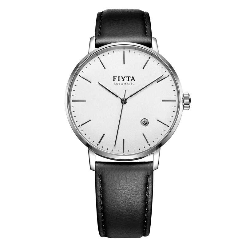 飞亚达fiyta手表男自动机械表防水日历休闲皮带时装腕表