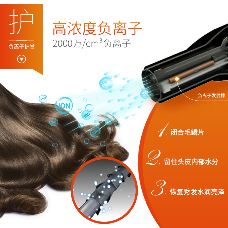 Solis/索利斯吹风机家用负离子大功率冷热风理发店发廊专用MG268i(玫瑰金)