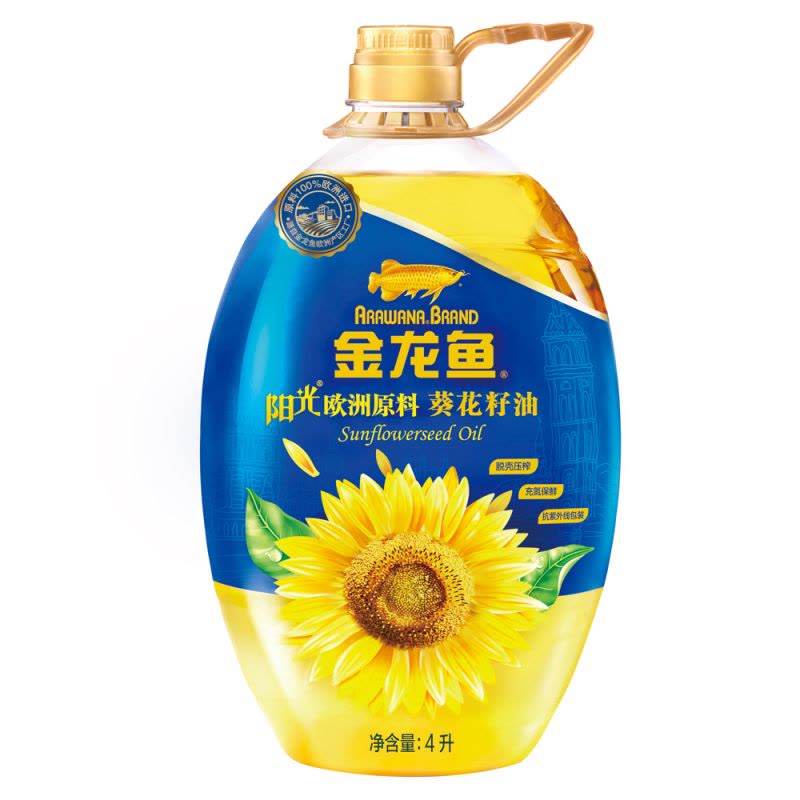 金龙鱼 阳光葵花籽油4L*4桶图片