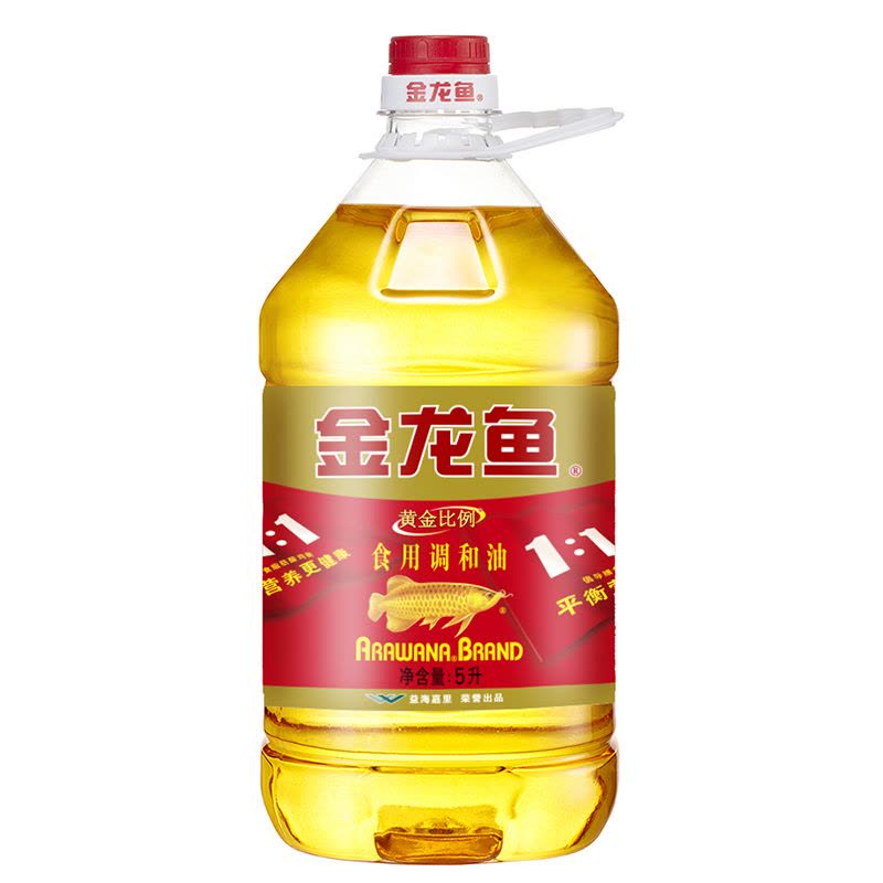 金龙鱼黄金比例食用调和油5L*4桶图片