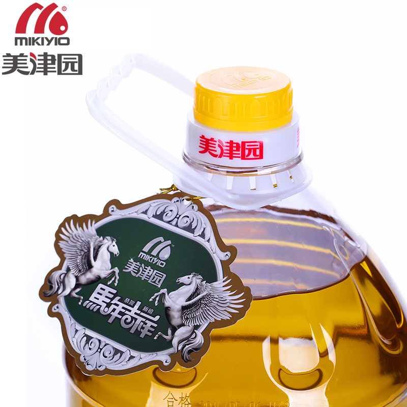 美津园粮油食用油 压榨纯香菜籽油 天然食用植物油 银马5L